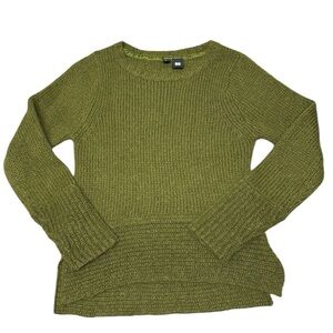 Insight wool blend olive green knit crew neck sweater size 2 / XS
